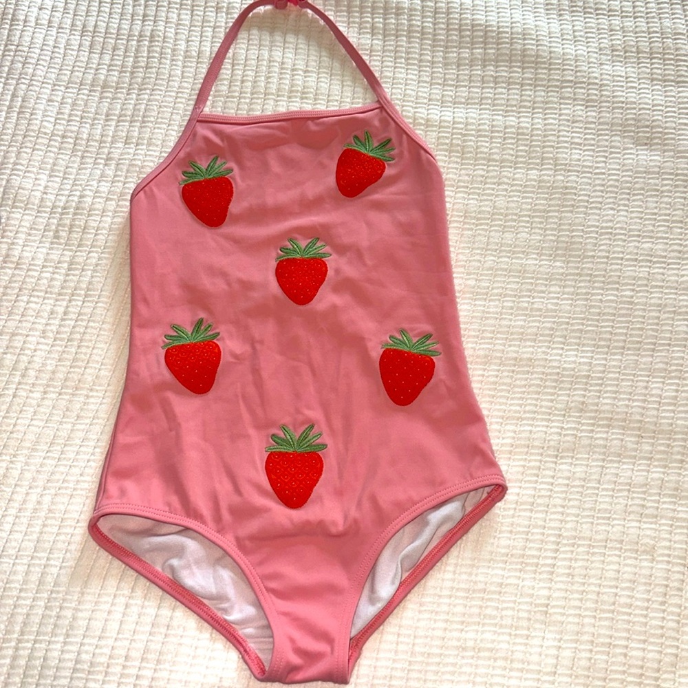 Mini Biden strawberry one piece swimsuit size 8/9